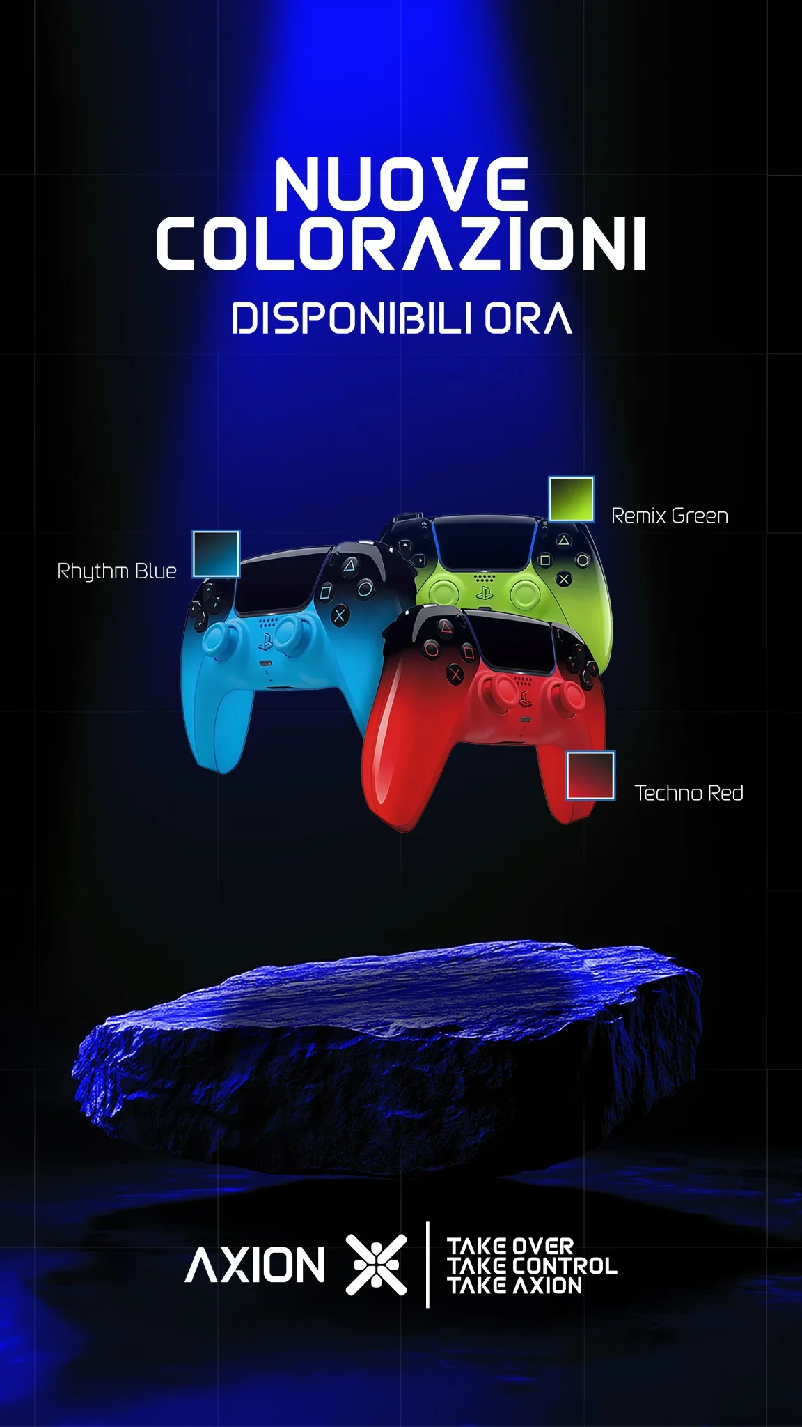 Axion Instagram story announcing new colours