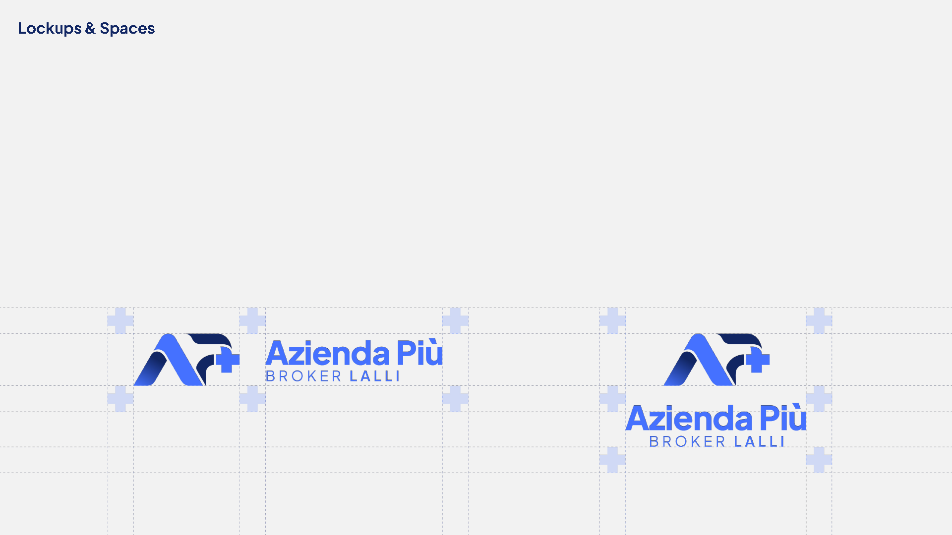 Azienda Più logo lockup and spacing