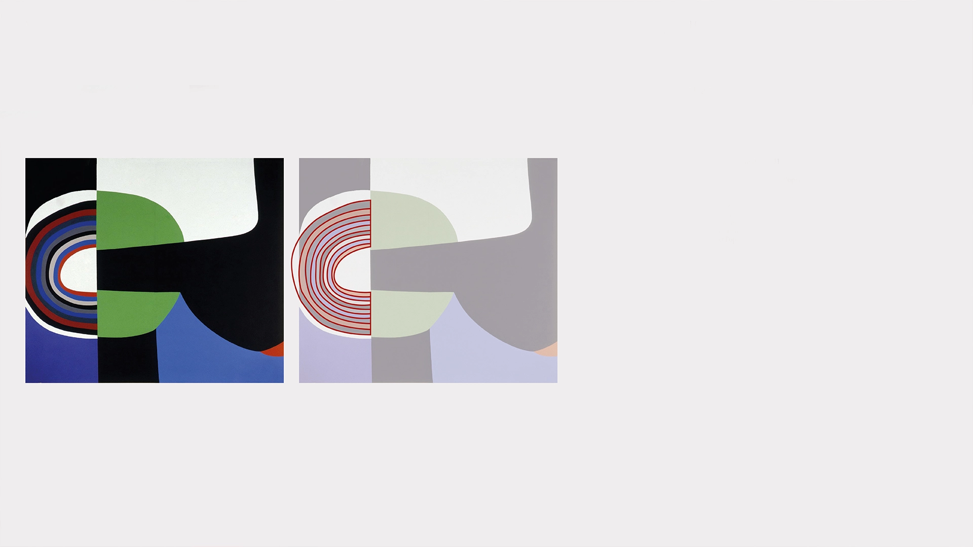 Character construction process derived from an Alberto Burri artwork