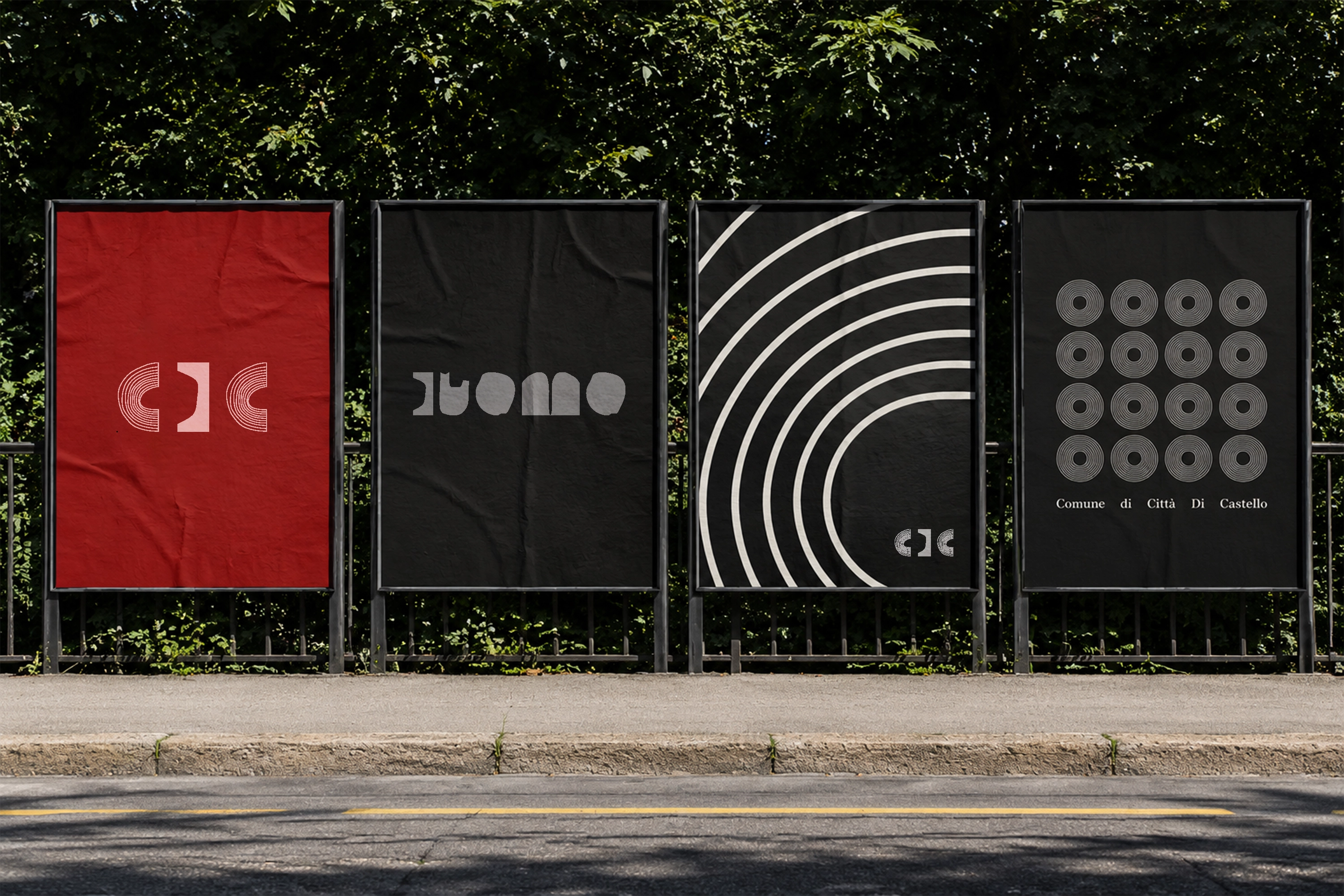 Città di Castello visual identity applied to an urban poster series