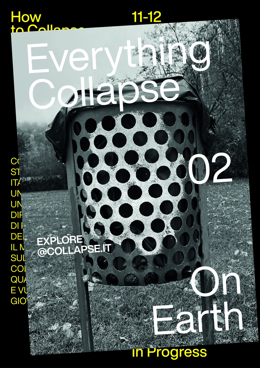 Original COLLAPSE Everything Collapse On Earth poster