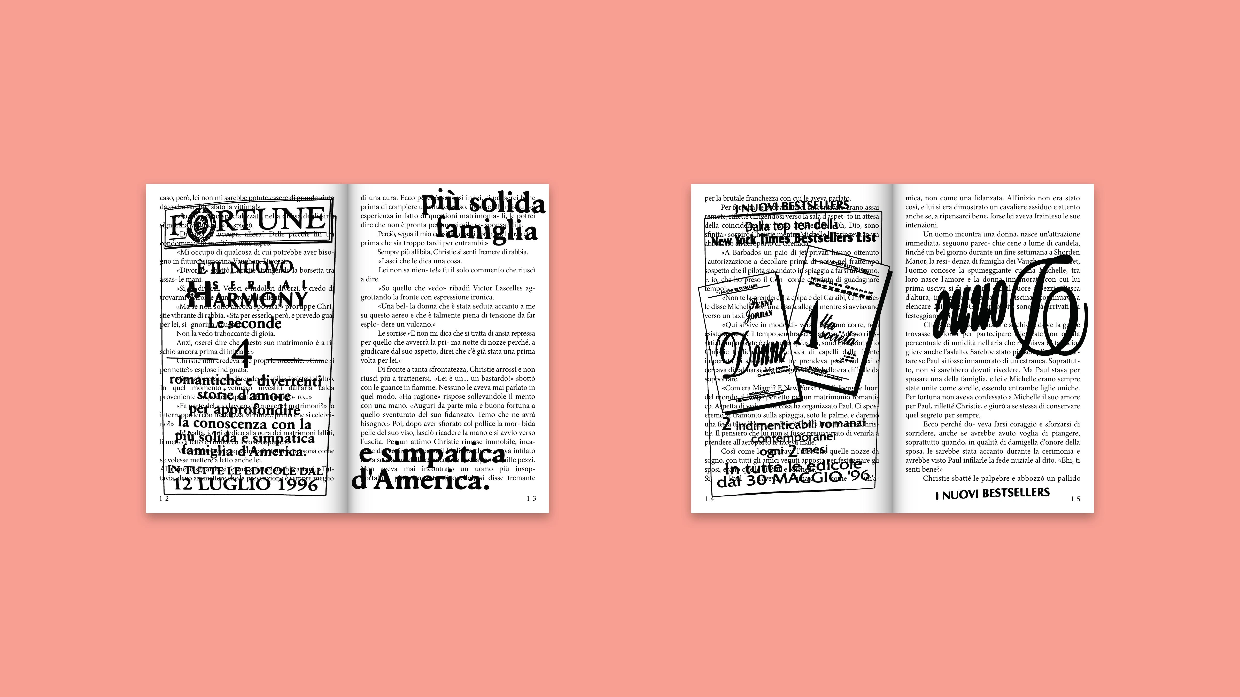Harmony editorial system and progressive reading disruption