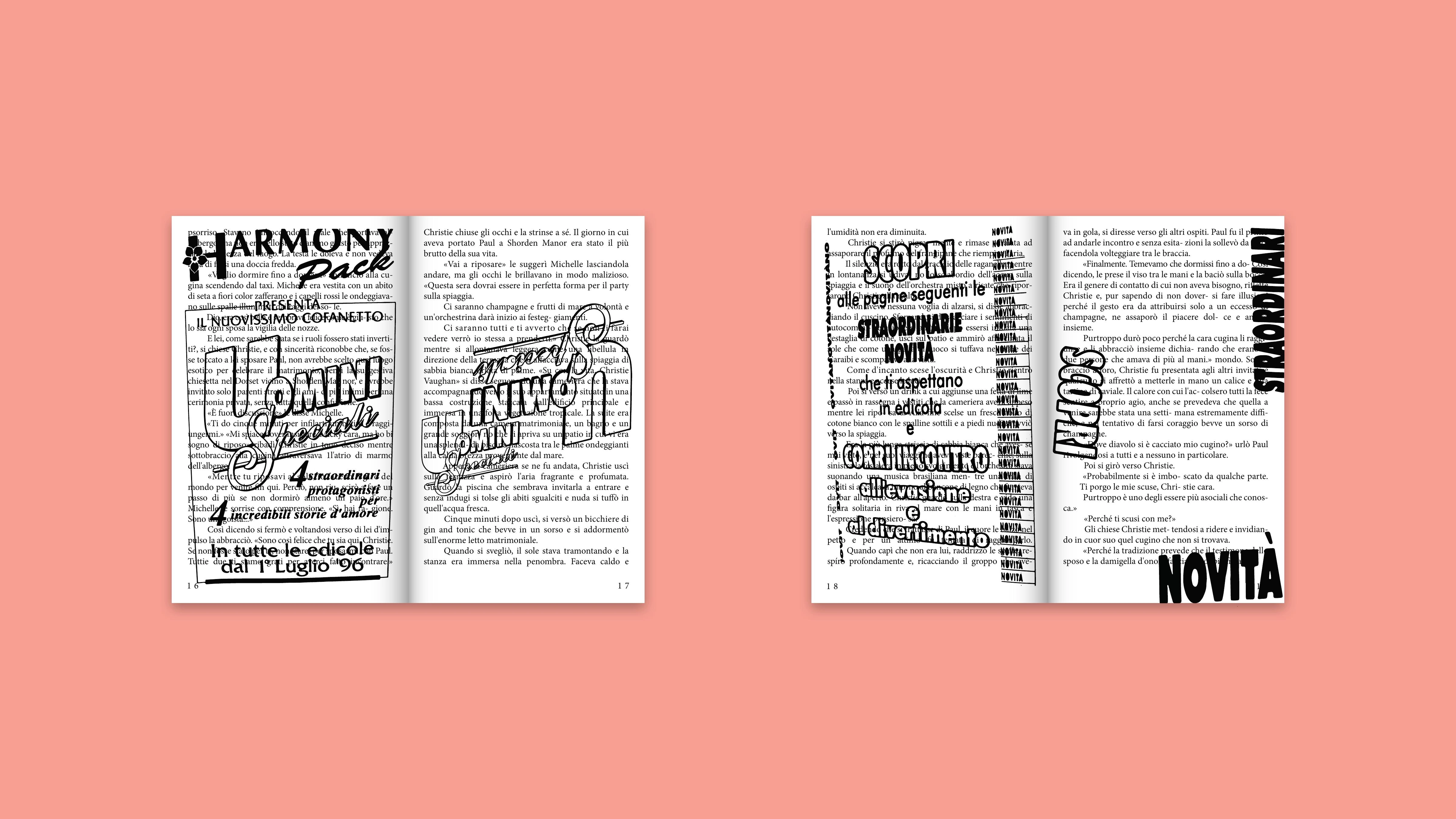 Harmony final spreads and visual output