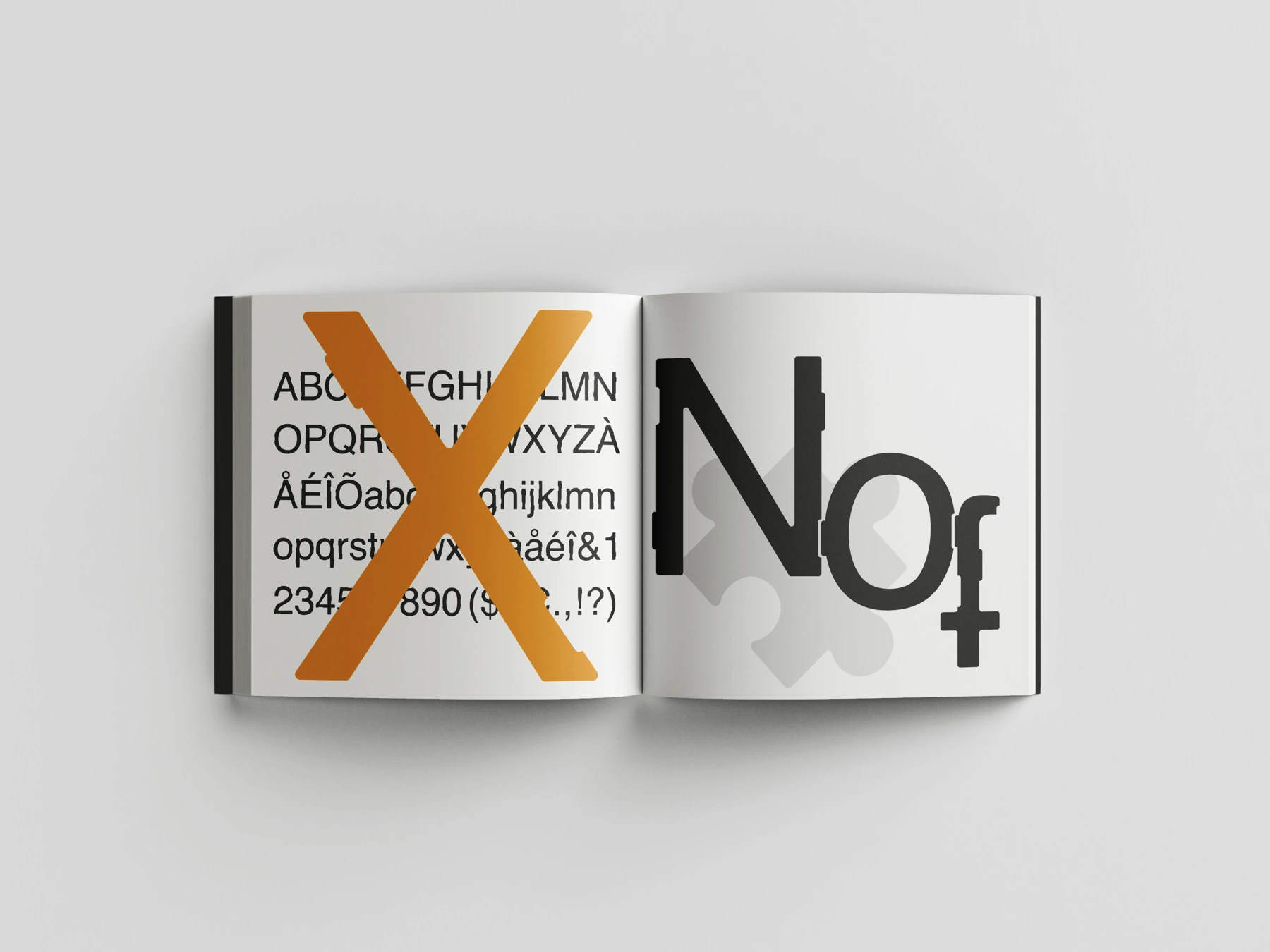 No Font — Alphabet and letter construction