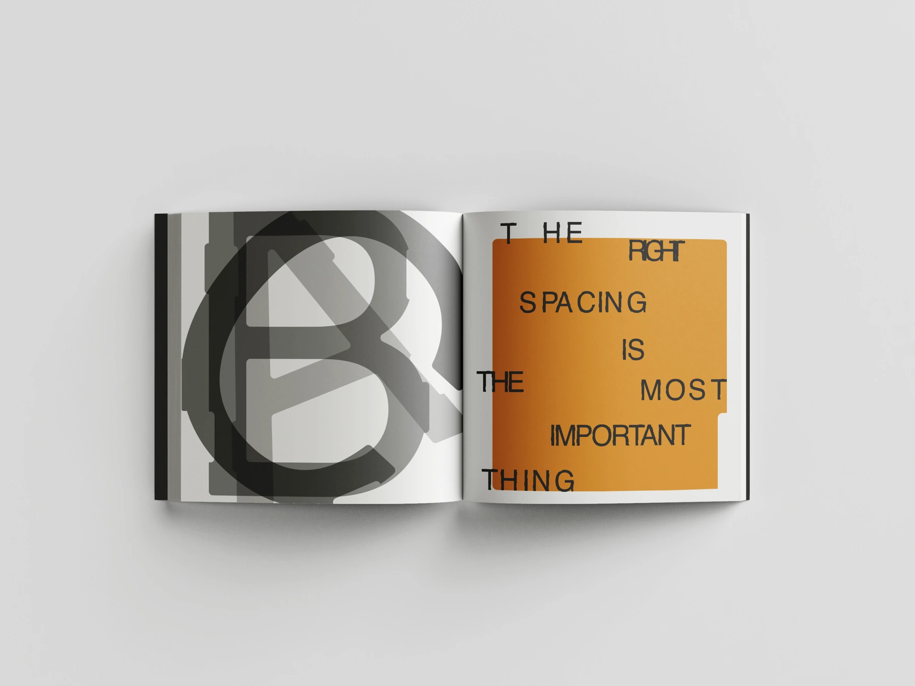 No Font — Spacing and overlapping