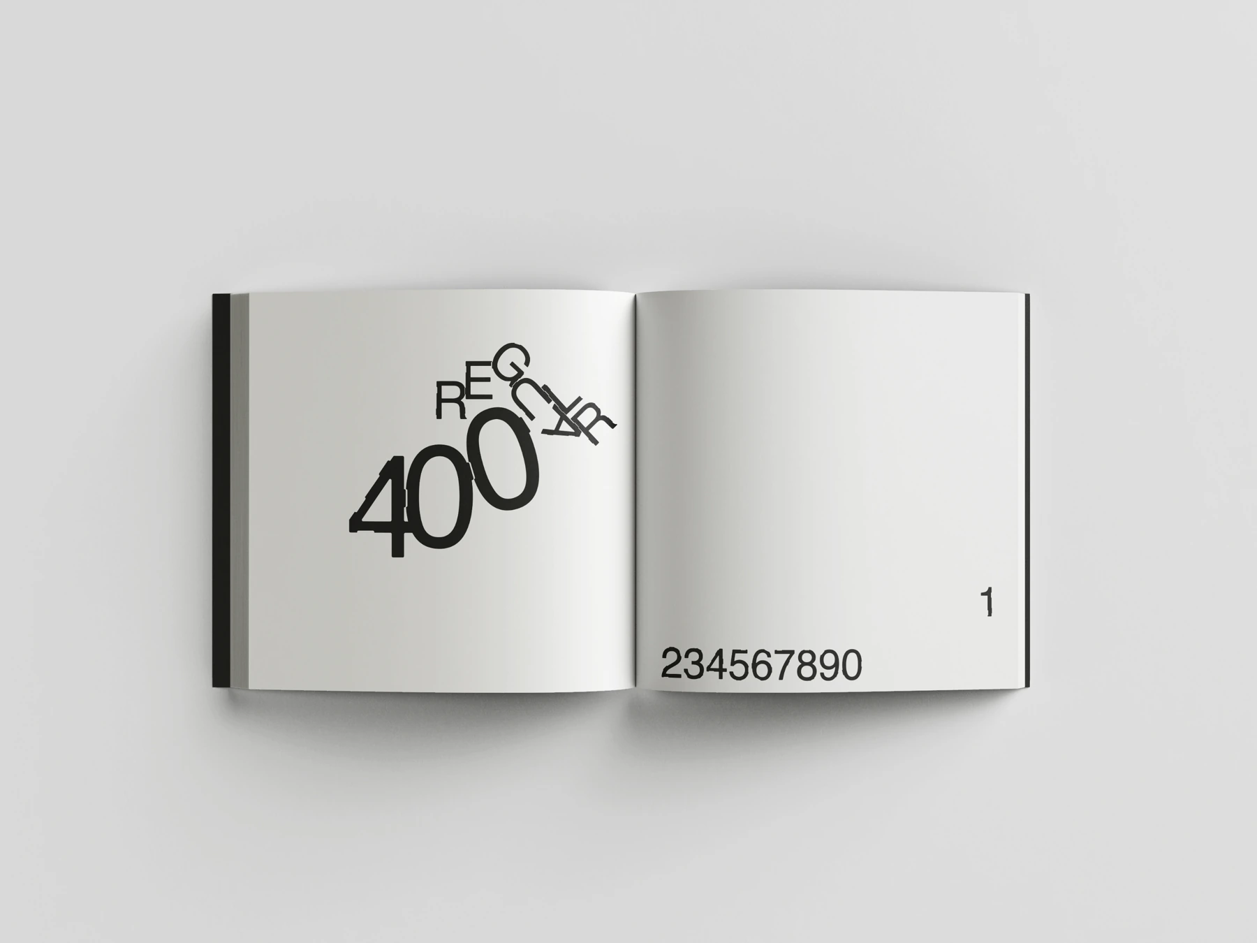 No Font — Weights and numerals