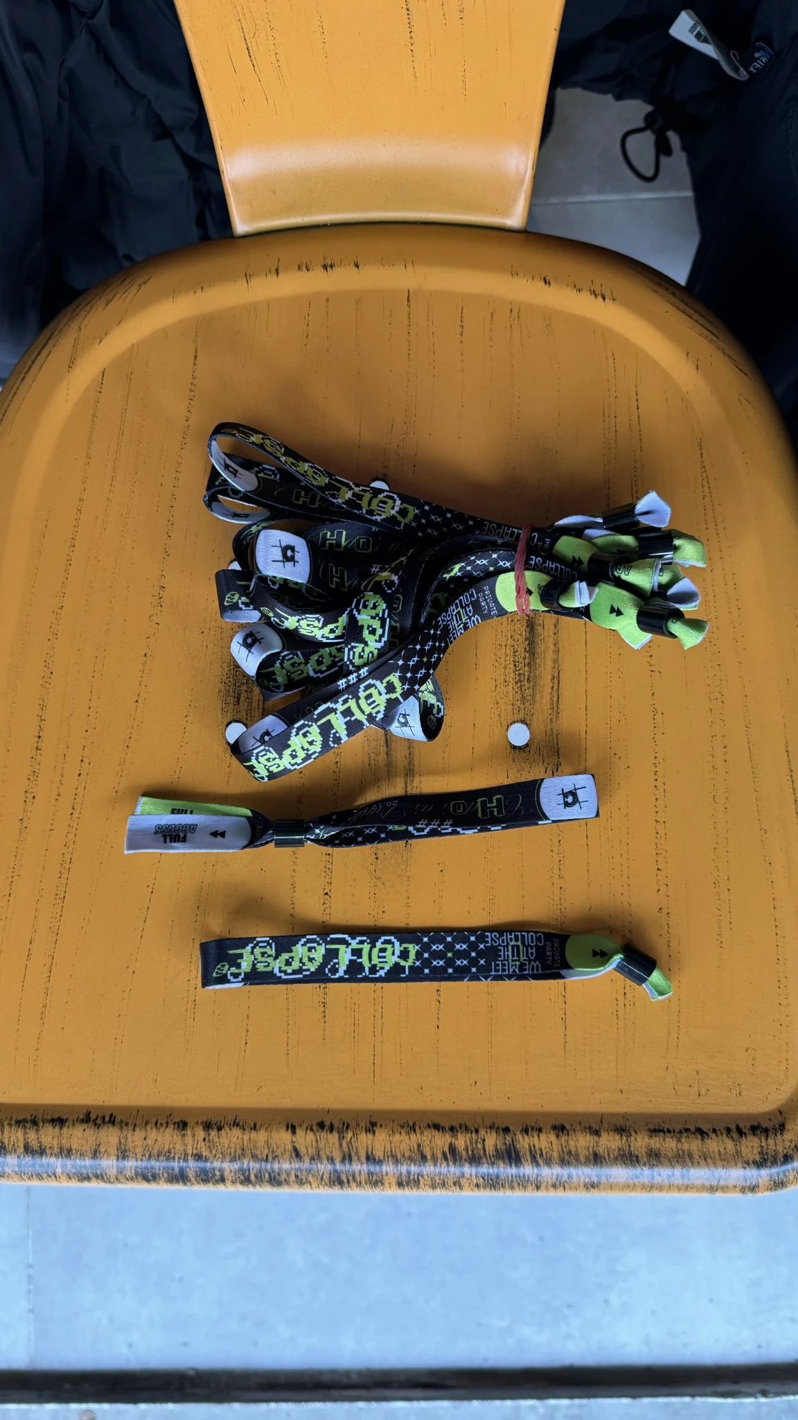 Original photograph of Chaos as Duality wristbands