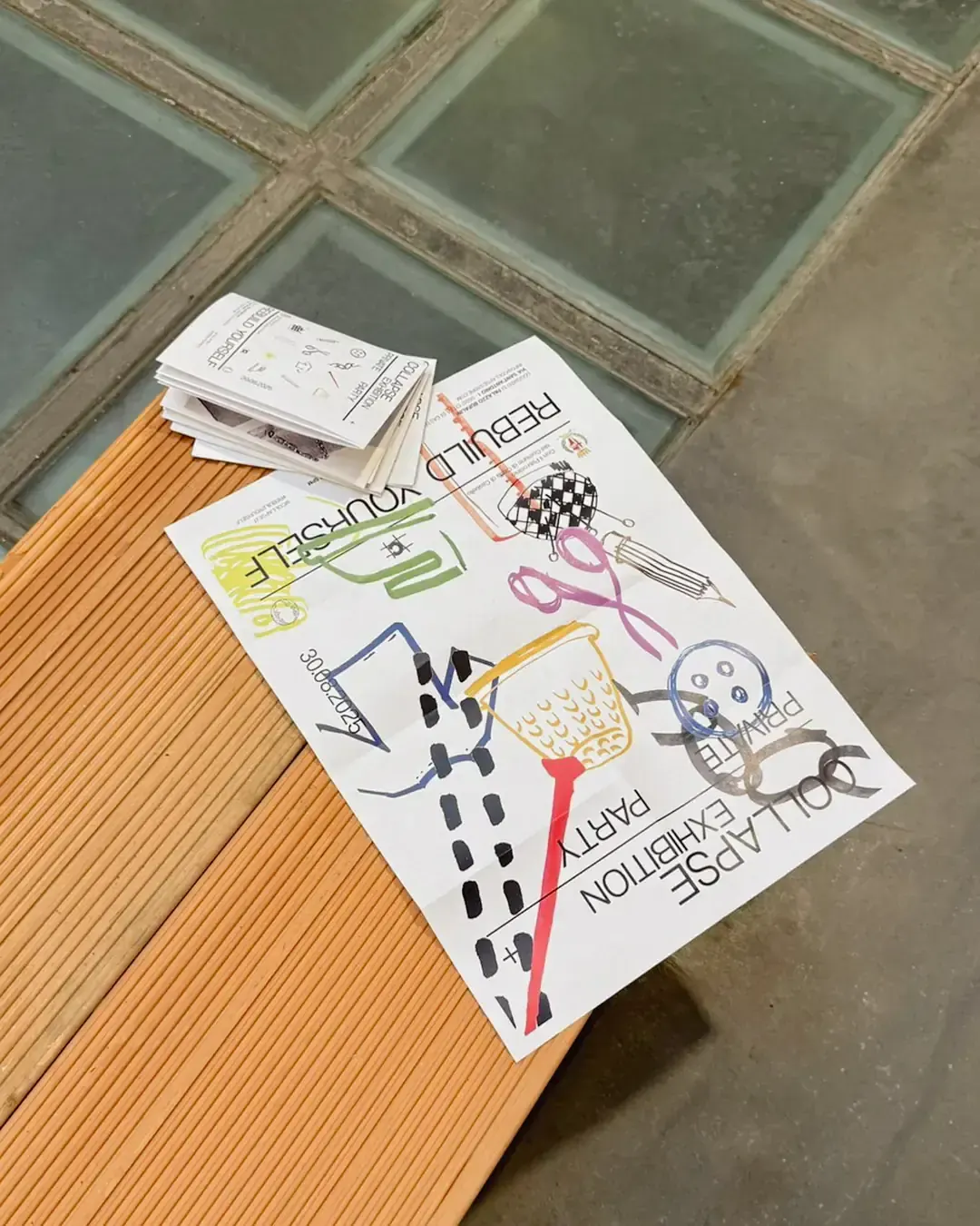 Original printed matter distributed for the exhibition