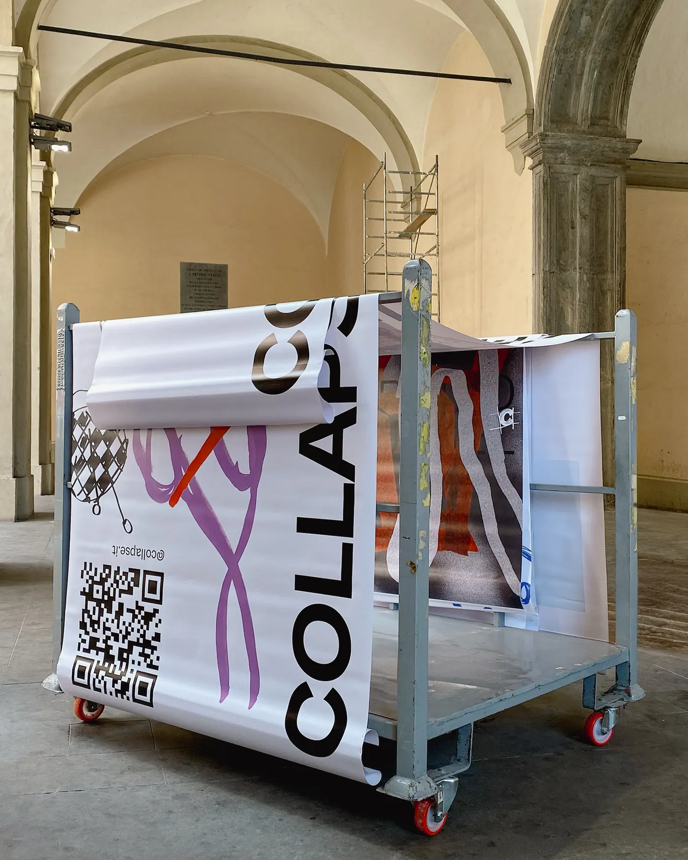 Original photograph COLLAPSE PRIVATE PARTY 21, exhibition installation at Palazzo Bufalini